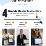 Four strands master instructors are featured in this newsletter.